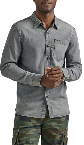 Lee Herren Allzweck-Langarmshirt mit klassischer Passform