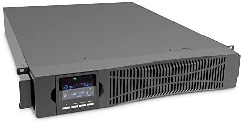 DIGITUS OnLine USV-System – 1 kVA 1 kW – 8X C13 – 19 Zoll 2 HE | Unterbrechungsfreie Stromversorgung – UPS Software – RS232, RJ45 & USB-Anschlüsse – Doppelwandler USV
