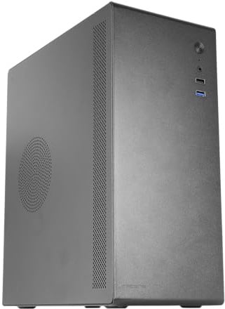 Mars Gaming Tacens NOVAX550BR, Micro-ATX PC-Gehäuse + Netzteil 550W 80Plus Bronze 230V, Vollmetall-Design, 1x 80mm Lüfter Hinten, Mini-Tower mit Großer Interner Kapazität, Schwarz