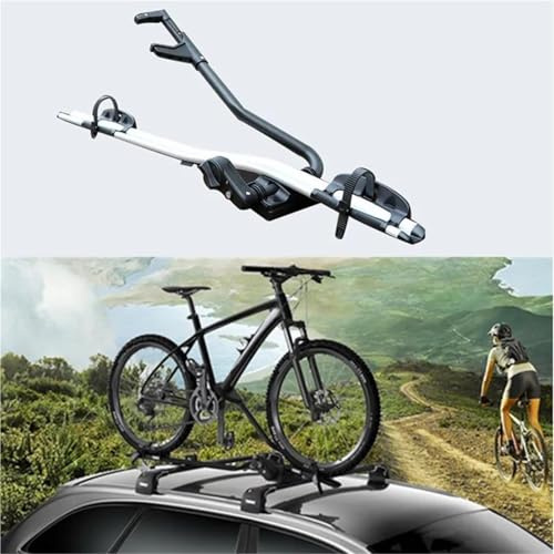 RelingträGer Dach Fahrrad Befestigungs Rahmen Fahrzeug-Montiert Berg Einzel Aluminium Legierung Bike Rack Dachreling DachgepäCkträGer