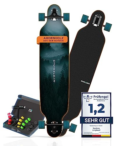 Sporterra Longboard [Sommer-Angebot] - Longboard Erwachsene und Jugendliche - Optimiert bis ins kleinste Detail für unvergessliche Abenteuer auf dem Long Board
