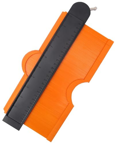 Konturenlehre mit Feststeller 10 Zoll/25cm Konturenlehre Groß Kontur Vervielfältigungslehre Konturmessgerät Profillehre, Holzbearbeitungswerkzeuge Laminat Verlegeset Geburtstagsgeschenk für Männer