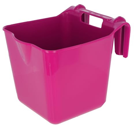 Kerbl Futtertrog HangOn, Futtereimer, pink, 28x37x32cm, 13l, Kunststoff, zum Einhängen, transportabel, robust, schlagzäh