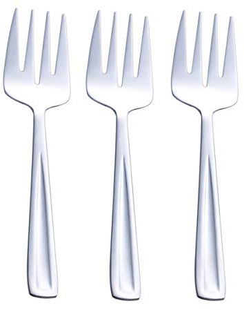 GoGeiLi Serviergabel aus Edelstahl, 24,1 cm, große Serviergabel für Party, Bankett, Buffet, spülmaschinenfest, 3er-Set