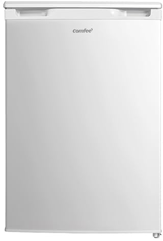 Comfee RCD113WH3EU(E) Fridge Freezer / 113 L Small Fridge/with 16 L Freezer Compartment / -18 °C to -8 °C / 4 Star Freezer Rating/Inverter Compressor/White [Energy Class D]
