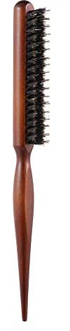 Frcolor Borsten Haarbürste Toupierbürste mit Holzgriff Teasing Hair Brush Boar Bristle Hair Brush für Haus und Salon