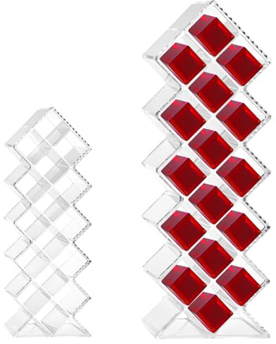 QWORK® Lippenstift Organizer Box, 16 Plätze Lipgloss Behälter, Lipstick Halter
