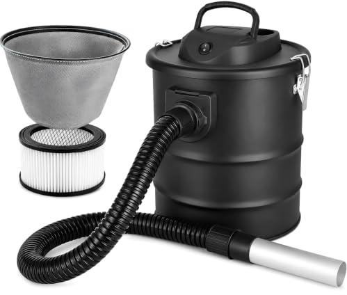Sellnet Aschesauger 15L 1200W mit Blasfunktion & DUAL Filtersystem, Kaminsauger mit HEPA Filter, Staubsauger für Kamin, (Kabellänge - ca. 1,5m) Kabelhalter, Grill und Feuerstelle SN119