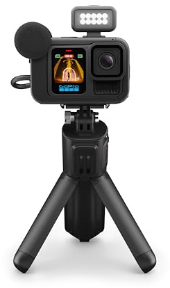 GoPro HERO13 Black Creator Edition – enthält HERO13 Black, Volta (Batteriegriff, Stativ, Fernbedienung), Media Mod, Light Mod, Enduro-Akku, magnetische Verriegelungshalterung und Tragetasche