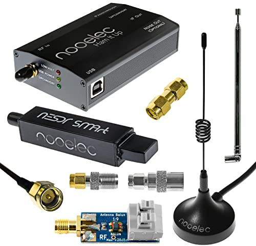 NooElec NESDR SMArt HF-Bundle: 100kHz-1.7GHz Softwaredefiniertes Funkgerät für HF/UHF/VHF einschließlich RTL-SDR, konfektionierter Ham It Up Upconverter, Balun, Adapter und Kabel