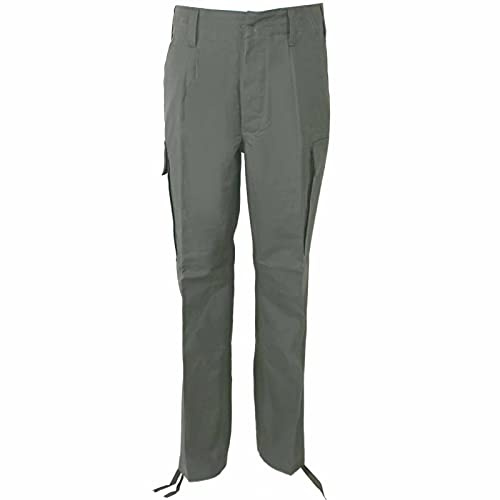 Leo Köhler Original Bundeswehr Moleskinhose Feldhose Hose 100% Baumwolle robust & bewährt & 1 Paar Hosengummis in schwarz nach TL gefertigt