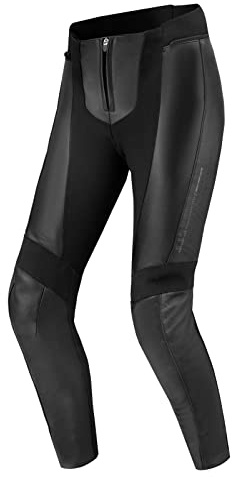 Shima Monaco 2.0 Leder Motorradkombi Damen - Schwarz Frauen Motorrad Lederkombi mit Protektoren - Hose und Jacken (Hosen, L)