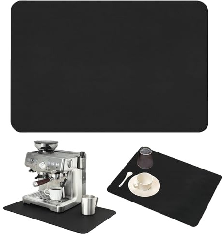 Geschirr Abtropfmatte Kaffeemaschine Unterlage 60 X 50 cm Schwarz