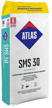ATLAS SMS 30 Ausgleichsmasse selbstverlaufend innen Zementbasis Fließspachtel 3-30mm 25 kg