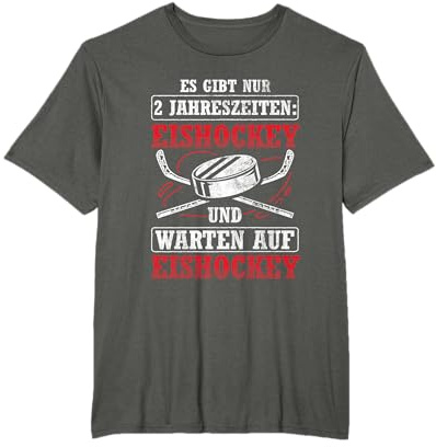 Eishockey Und Warten Auf Eishockey Hockey Hockeyspieler T-Shirt