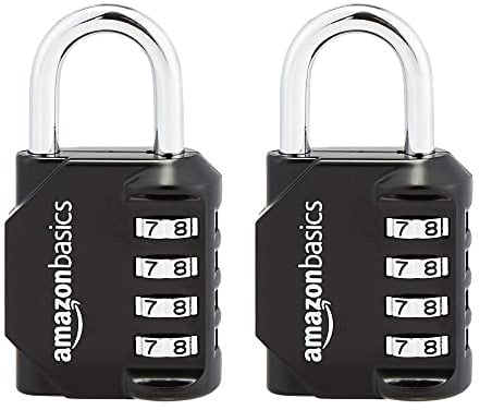Amazon Basics AB-PL111 Vorhängeschloss, schwarz