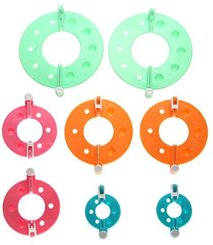 ULTNICE Pompom Maker Set 8-Teilig Mit 4 GrößEn (3.54/1.97/2.76/3.54 Zoll) Fluff Ball Bastel Pompons Werkzeug FüR Diy Handarbeiten Mit Garn Und Schere