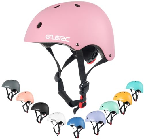 Glerc Kinder Fahrradhelm, geeignet für Fahrrad, Scooter & Skate geeignet, für Jungen und Mädchen von Kleinkind bis Jugend, Kopfumfang verstellbar und Mehrfarbig