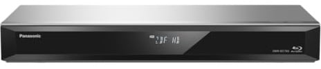 Panasonic DMR-BST765AG Blu-Ray Player und Recorder mit Twin HD DVB-S Tuner, 500 GB Festplatte, 4K Upscaling, Ultra HD, Simultanaufnahme, Smart Ready, Silber