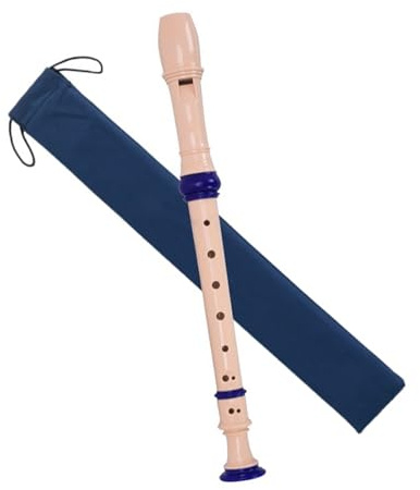 Anfänger sopranblockflöte Altblockflöten-Flötenschüler Im Klassenzimmer Unterrichten Anfänger Beim Spielen Von Musikinstrumenten In Blau