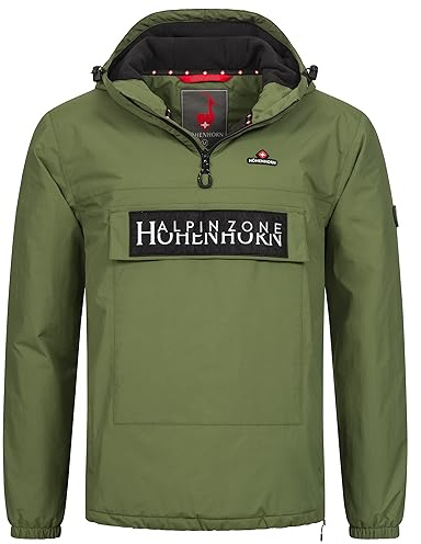 Höhenhorn Allesso Herren Jacke mit Bauchtasche Windbreaker Gefüttert
