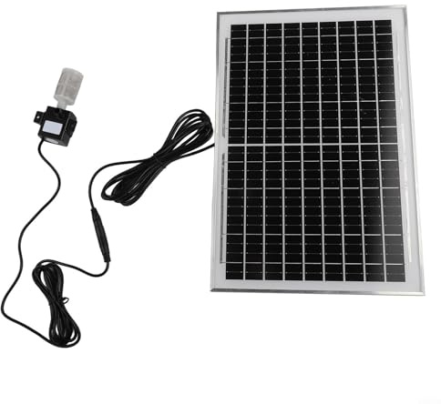 Cloudpower 10 W 9 V Solar Teichpumpe und Filter, Solarpumpe mit Filter, zirkulierende Fischteich-Tauchpumpe für kleine Teich-Wasserspiele, Wasserfall, 2,5 m Förderhöhe