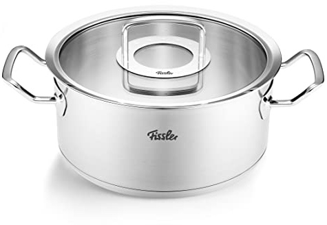 Fissler, Original-Profi Collection Bratentopf (Ø 24 cm, 4,6 L), Edelstahl, Glasdeckel, Cookstar Boden, Induktion