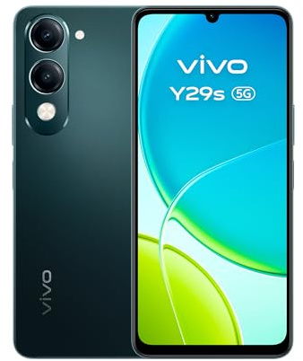 vivo Y29s 5G Smartphone ohne Vertrag, 6G+256G, 6.74” LCD Display, 90Hz Bildwiederholfrequenz, 50MP Hauptkamera, 5150 mAh Akku, IP64, Dual SIM, microSD, Ultrahelle Taschenlampe, AI Handy mit Android