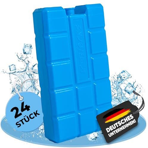 NEMT 24 Stück 400 ml Kühlakkus Kühlelemente für Kühltasche oder Kühlbox bis 20 h Kühlpack Kühlakku