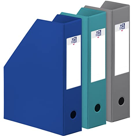 Elba Color Life Zen Zeitschriftenhalter, PVC, Rückseite, 7 cm, zufällige Farbauswahl, 3 Stück