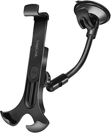 LogiLink AA0102 Smartphone Universelle KFZ Halterung für Windschutzscheibe mit starkem Saugnapf und 360 Grad Drehbar schwarz