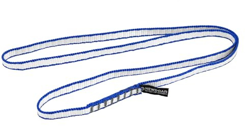 NewDoar Kletterschlinge 10mm Dyneema Schlingen Läufer 22 KN 4840lb Kletter Utility Seil Felsklettern, Erstellen von Ankersystemen, Abseilausrüstung, perfekt für Baumarbeiten-Blau/12''(30cm) 1pcs