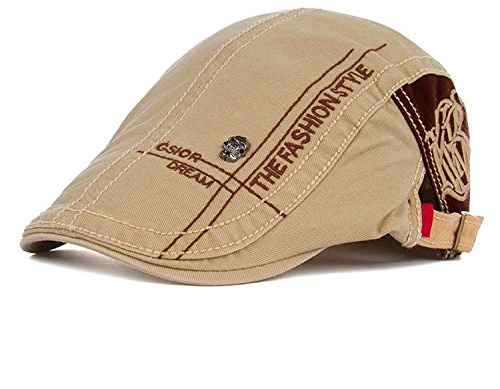 KUYOU Unisex Gatsby Flatcap Schiebermütze Ivy Schirmmütze Kappe