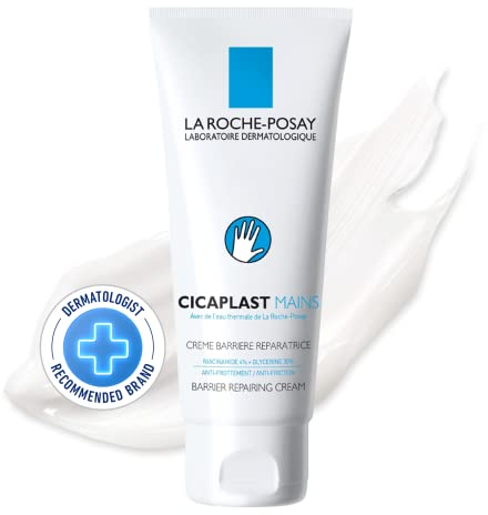 La Roche-Posay Cicaplast Hände, Reparierende Hautbarriere-Creme, Pflegend und Rötungen sowie Unebenheiten mildernd, Mit feuchtigkeitsspendendem Glycerin und Niacinamid, 100 ml