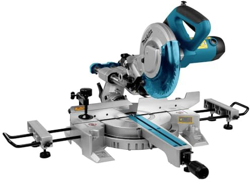 MAKITA Kapp- und Gehrungssäge für exakte Winkel für präzise Schnitte bei Leisten und Holz für saubere Kapp- und Gehrungsschnitte 216 mm mit Laser/Licht
