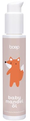 boep Mandelöl | Babyöl für die Babyhautpflege | Naturkosmetik Baby Massageöl | Für die Babypflege Erstausstattung | Vegan & hergestellt im Allgäu | Entwickelt von einer Ärztin (100 ml)