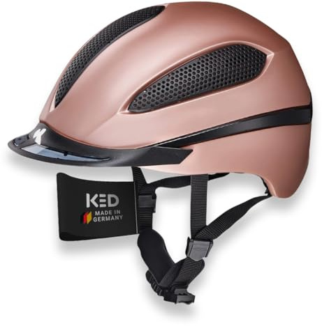 KED Paso Reithelm Für Damen Und Herren – Leichter Reithelm Mit MaxShell Konstruktion, Verstellsystem Und Hohem Farbe: Rose Matt | Größe: 57-62 (L)