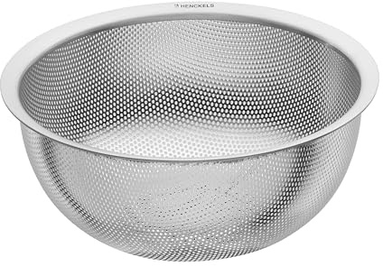 HENCKELS TRIO Küchensieb 20 cm, rostfreier Loch-Edelstahl, Silber