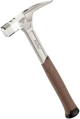PICARD Latthammer AluTec® Nr. 1098 | Glatte Bahn | Gesamtgewicht 750g | Profi Handwerkzeug für Dachdecker & Zimmerer | Ergonomisch & robust | VPA Certified | Mit magnetischem Nagelhalter & 2K Griff