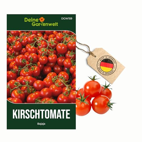 Kirschtomate Bajaja Samen - Solanum lycopersicum - Tomatensamen Cherrytomaten Balkontomaten - Blumensamen - Saatgut für 15 Pflanzen