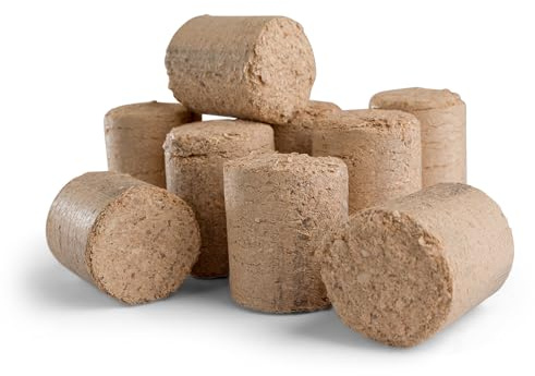 Woodsellers® Holzbriketts 20 kg im Karton – aus reinem Hartholz ohne Bindemittel – Brennholz effizient & sauber – Briketts für den Ofen, Kamin & Heizanlage