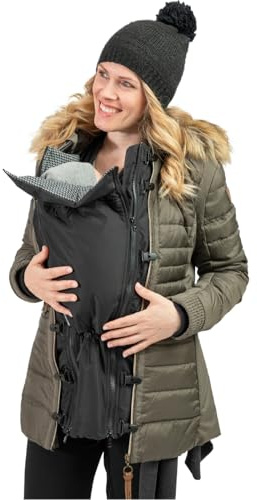 Jackenerweiterung | mach Deine Lieblingsjacke zur Umstandsjacke oder Tragejacke | für Jede Jacke & Konfektionsgröße | für Schwangerschaft & Baby-Tragezeit | Ganzjahres-Kombi