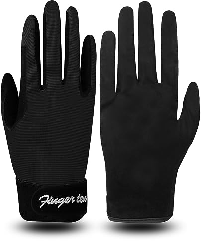 FINGER TEN Reithandschuhe Kinder Reitsport Handschuhe Mädchen Jungen Reiterhandschuhe Kinderreithandschuhe Reitsport Reiten Handschuhe Wert 1 Paar für 5-13 Jahre Kind