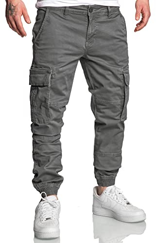 REPUBLIX Herren Jogger Cargo Chino Jeans Hose R7020