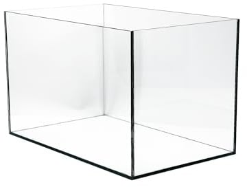 VIALIA Aquarium 12 Liter Glasbecken 30x20x20 cm | Stoßfest verklebt & diamantgeschliffene Kanten | Kratzfestes Floatglas | Für Süß- & Salzwasser | Becken für Fische, Garnelen & Wasserpflanzen