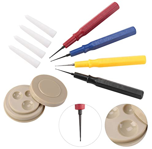 Reparaturset für Uhrmacher, Watch Oil Tool Professionelles Uhrenöl -Set mit 1 Ölbecher und 4 Ölstiften für Uhrmacher und Uhrenreparaturarbeiter