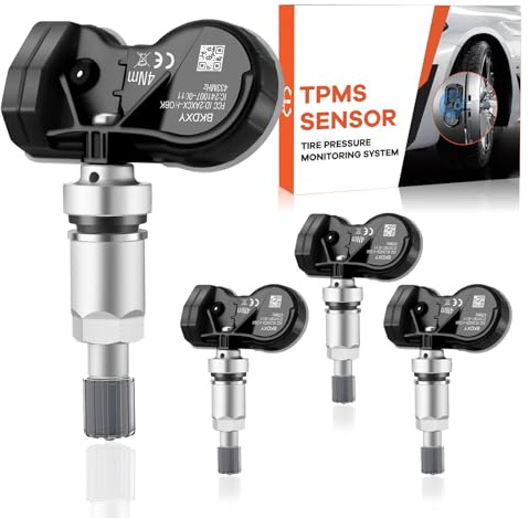 GEAREVER 4x Reifendrucksensor Multiprotokoll TPMS Sensor RDKS für Opel | 13598773, 13506028, 13581561, für Chevrolet Nissan Renault, für fast alle Modelle, Reifendruckkontrollsystem