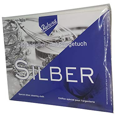 Rekord Silberputztuch Für Schmuck 30x24 cm Besteck & Münzen Hochwertiges Multifaser Tuch Made in Germany