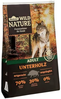 Dehner Wild Nature Hundefutter Unterholz, Trockenfutter getreidefrei / zuckerfrei, für ausgewachsene Hunde, Wildschwein, 4 kg