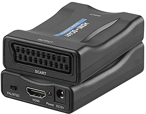 auvisio HDMI to Scart: HDMI-auf-SCART-Adapter mit USB-Stromversorgung (auf Konverter, to Converter, in)
